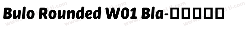 Bulo Rounded W01 Bla字体转换